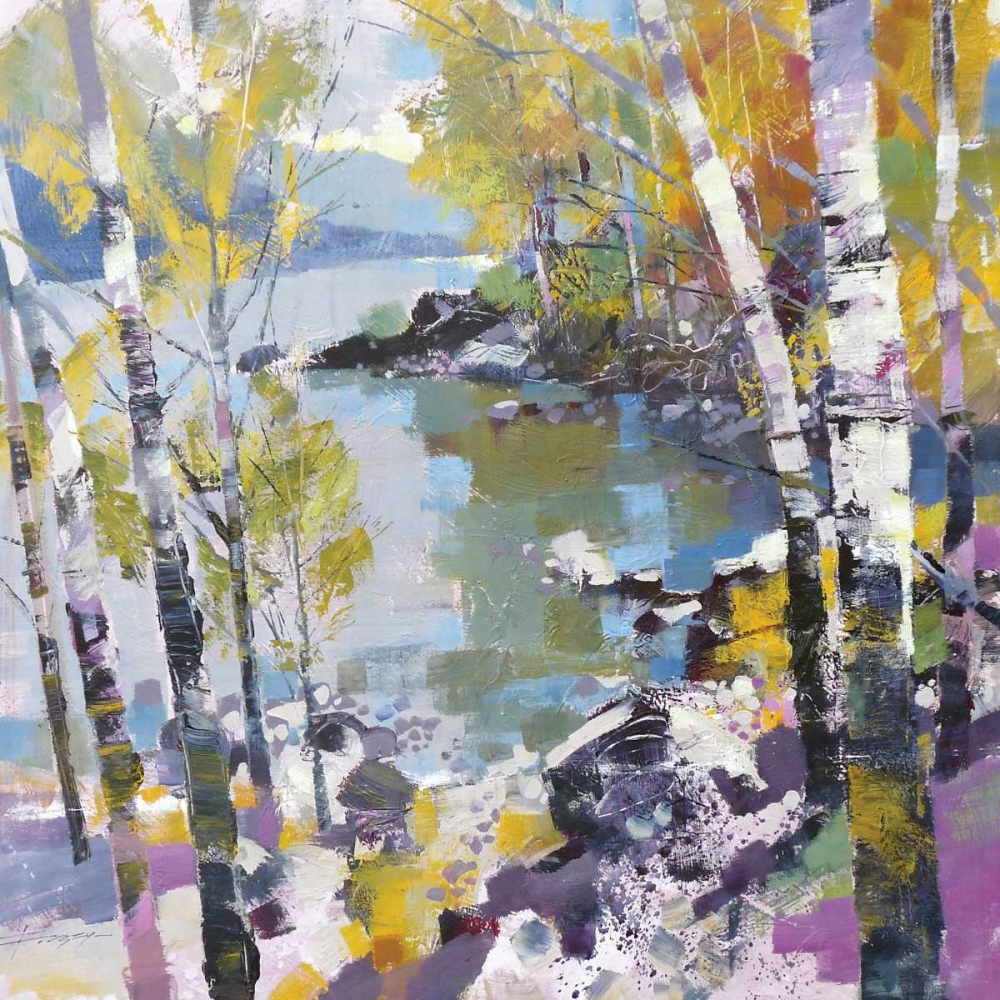Birch in Spring art print by Chris Forsey for $57.95 CAD