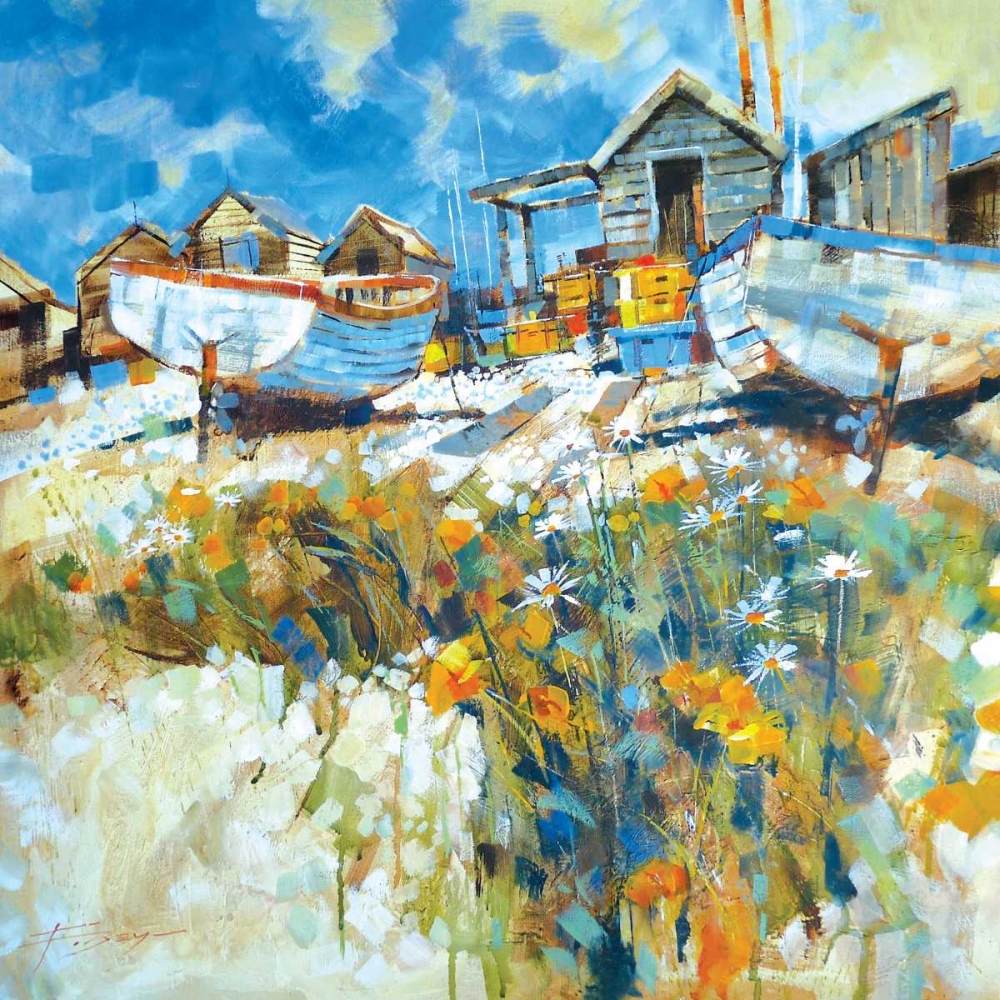 Daisies Amongst The Pebbles art print by Chris Forsey for $57.95 CAD