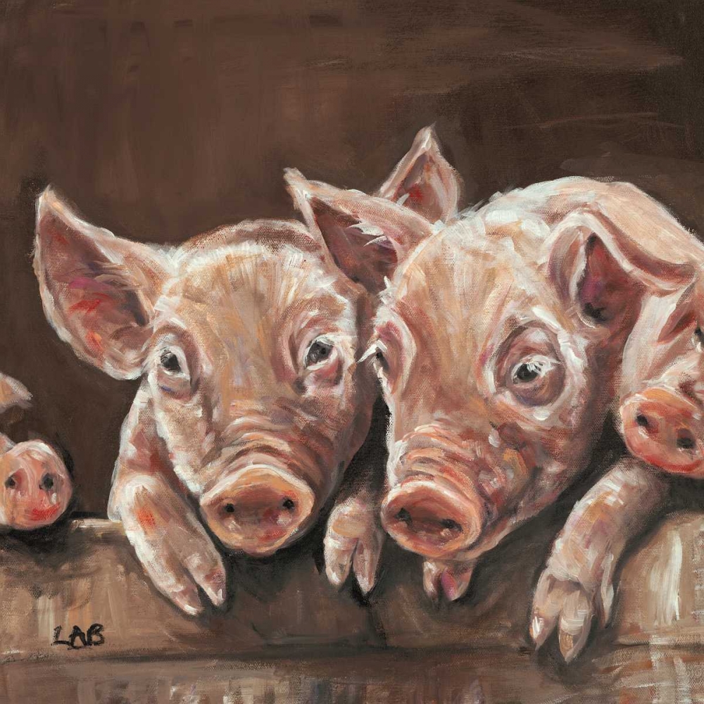 Oink! art print by Louise Brown for $57.95 CAD
