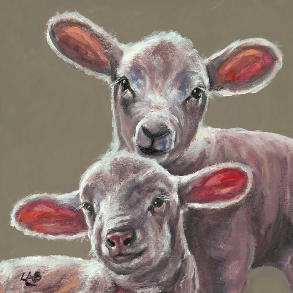 Spring Lambs art print by Louise Brown for $57.95 CAD