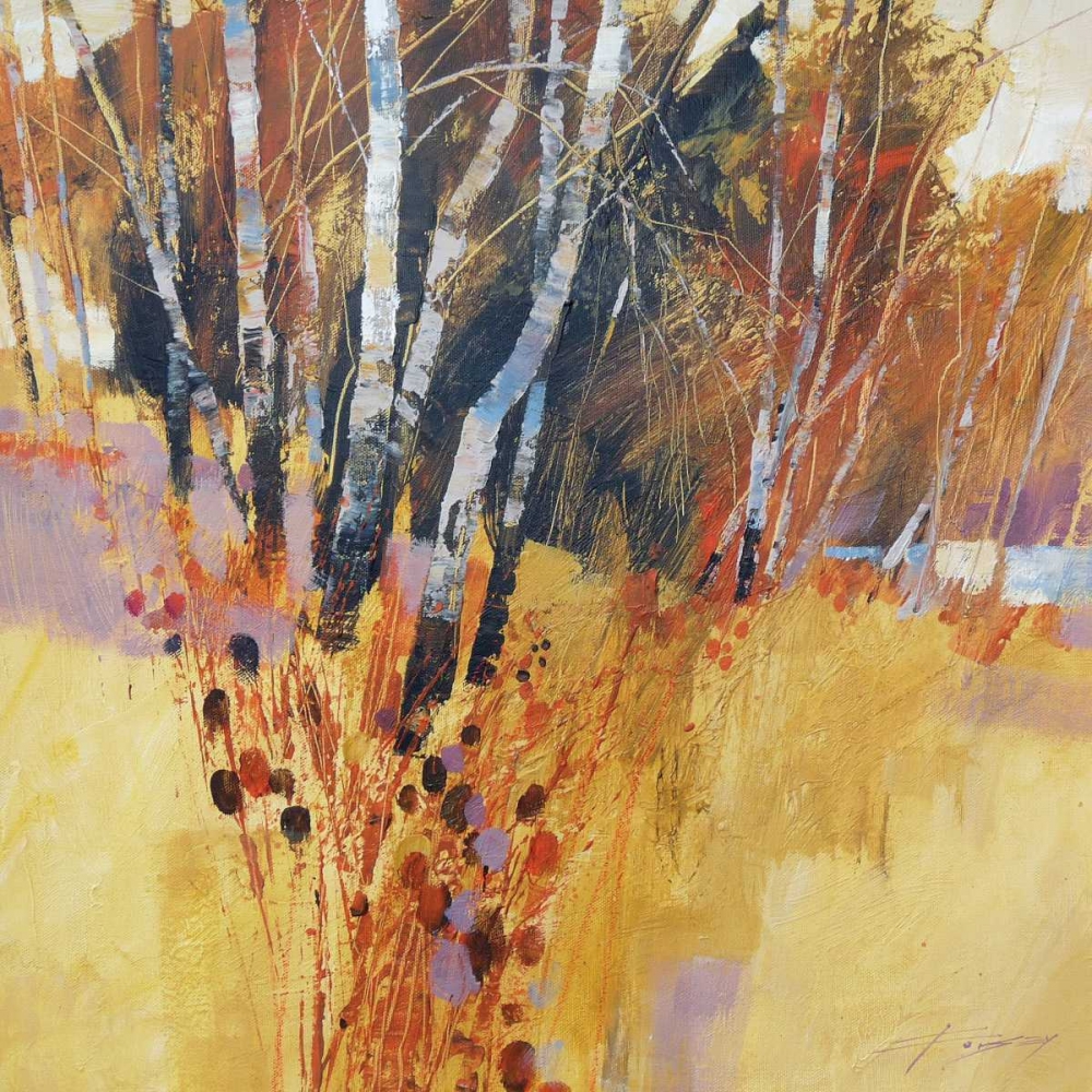 Teasels and Birches art print by Chris Forsey for $57.95 CAD