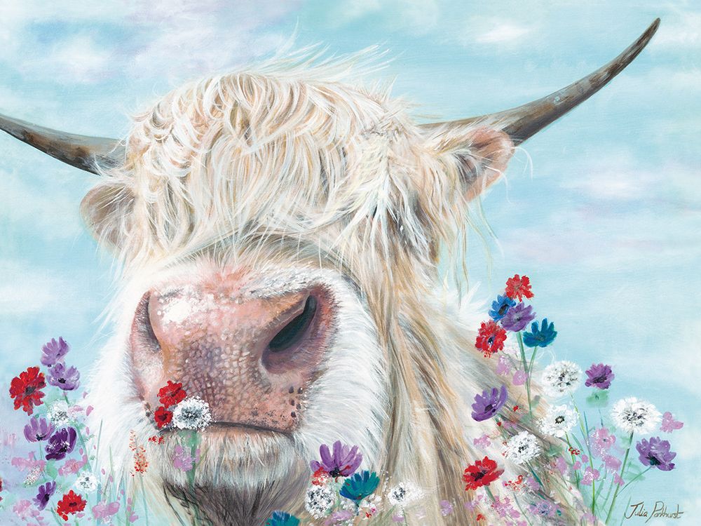 Douglas with Flowers art print by Julia Pankhurst for $57.95 CAD