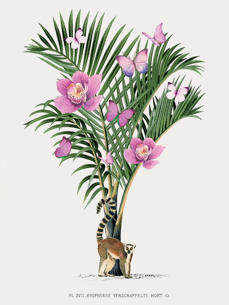 Lemur Palm art print by Summer Thornton for $57.95 CAD
