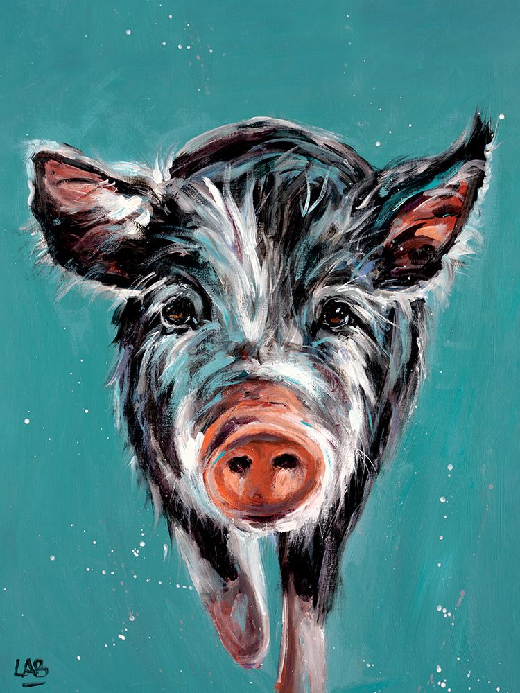 Piggy on the Run art print by Louise Brown for $57.95 CAD