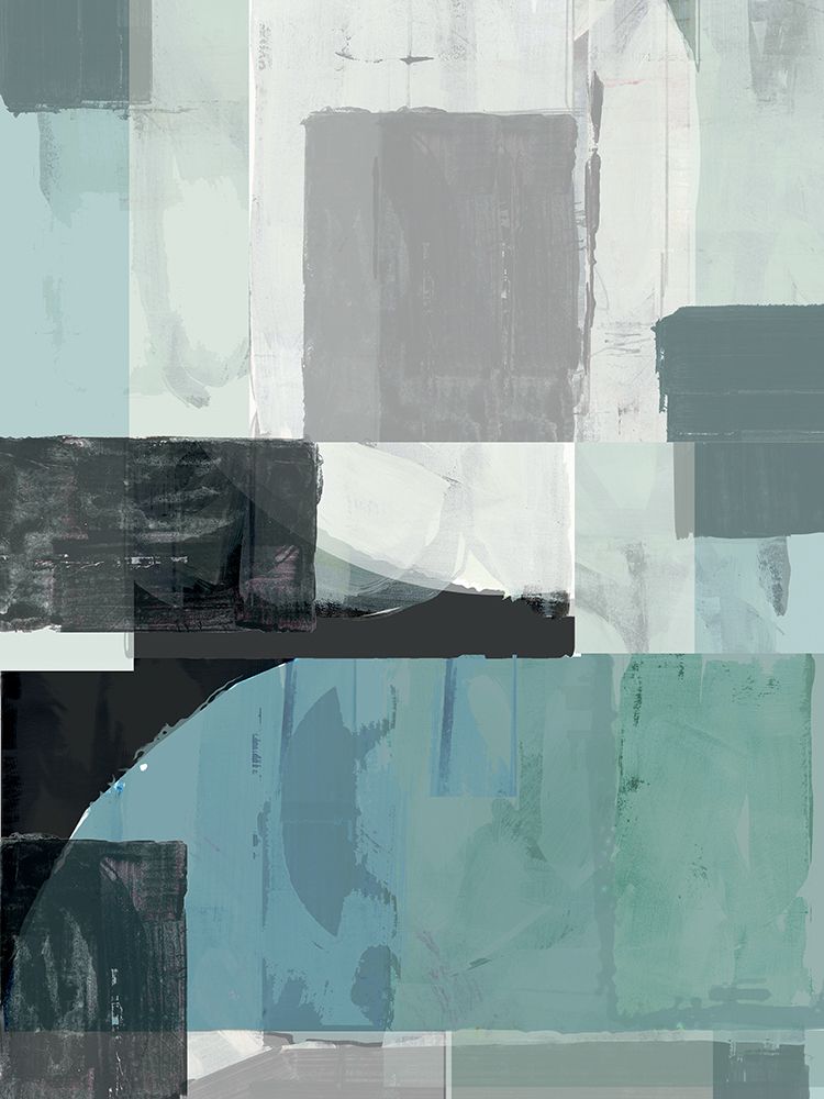 Blue Shapes art print by Cartissi for $57.95 CAD