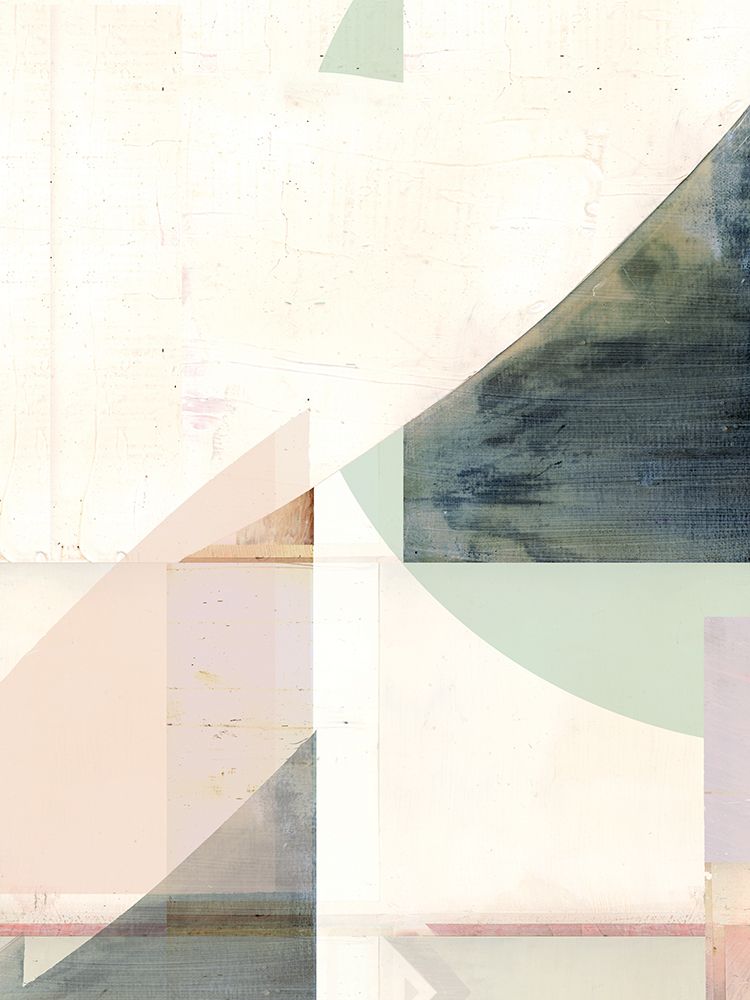 Pink Green White Abstract II art print by Cartissi for $57.95 CAD