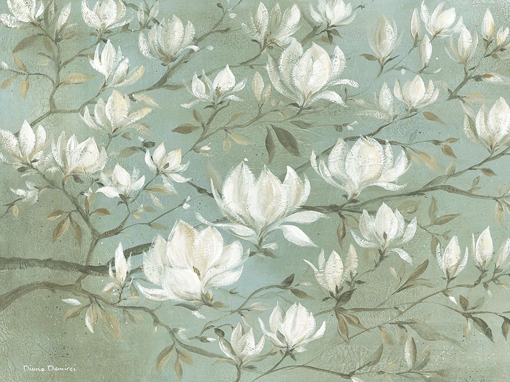 White Magnolia art print by Diane Demirci for $57.95 CAD