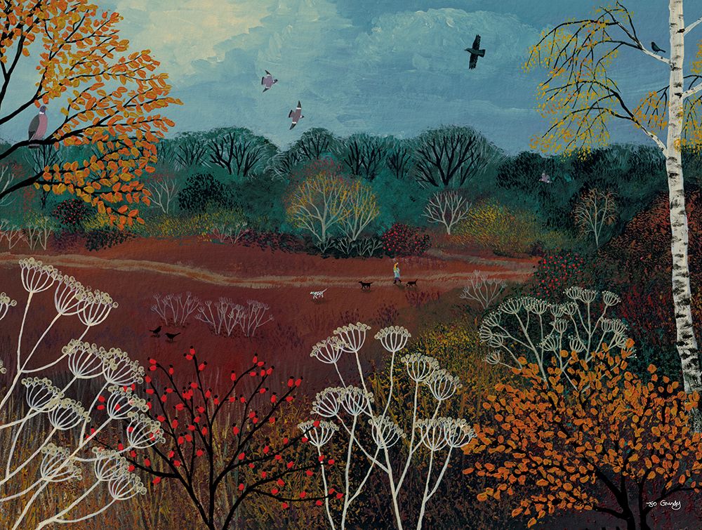 Autumn Walk art print by Jo Grundy for $57.95 CAD