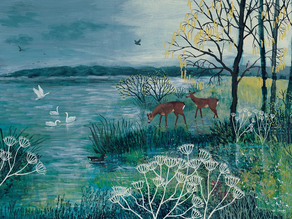 The Enchanted Lake art print by Jo Grundy for $57.95 CAD