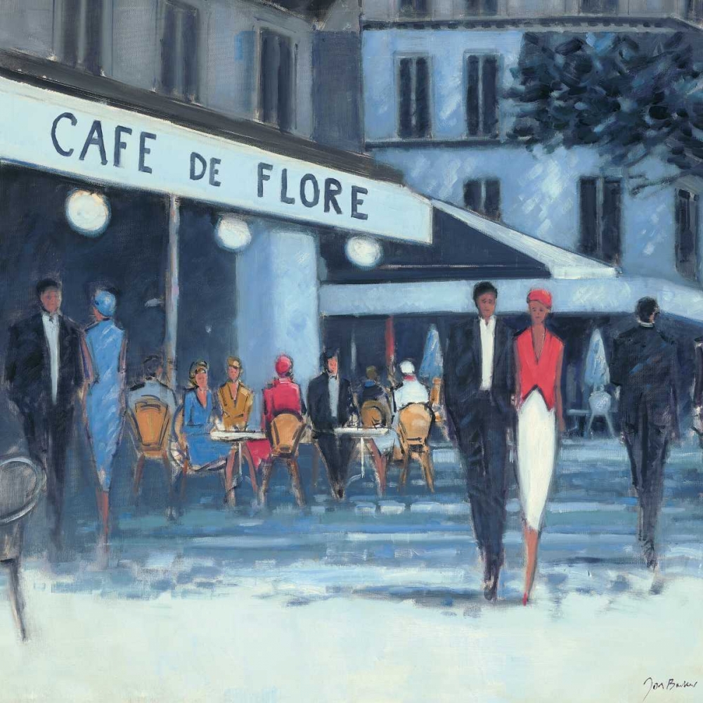 Cafv┬⌐ de Flore, Paris art print by Jon Barker for $57.95 CAD