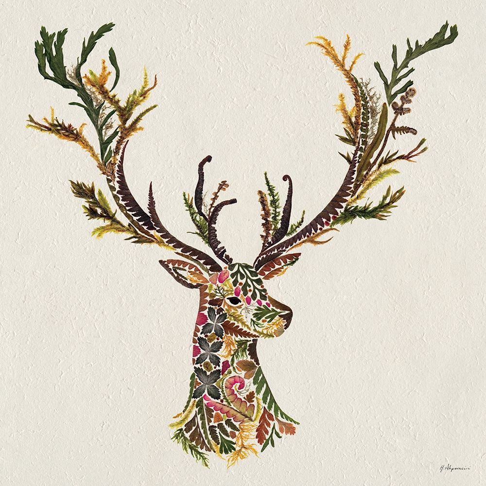 Forest Stag art print by Helen Ahpornsiri for $57.95 CAD