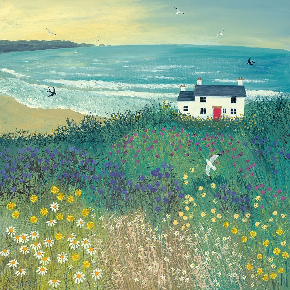 Cottage by Ocean Meadow art print by Jo Grundy for $57.95 CAD