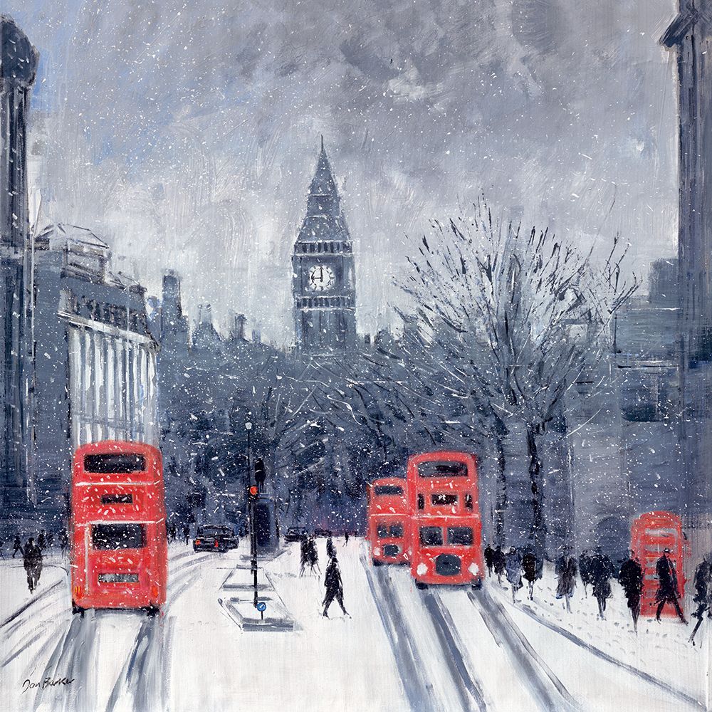 Wintry Whitehall art print by Jon Barker for $57.95 CAD