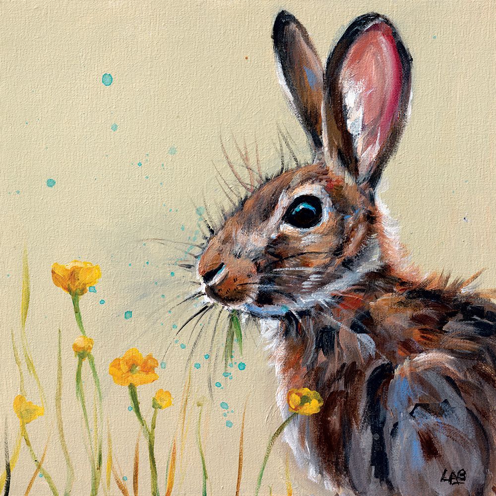 Buttercup Bunny art print by Louise Brown for $57.95 CAD