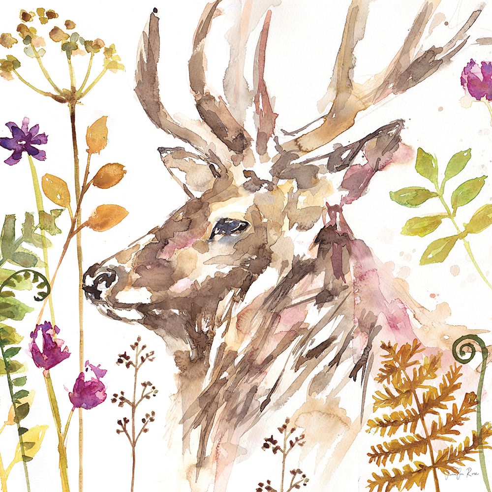 Stag art print by Jennifer Rose for $57.95 CAD