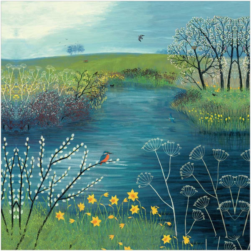 Spring at Kingfisher Pool art print by Jo Grundy for $57.95 CAD