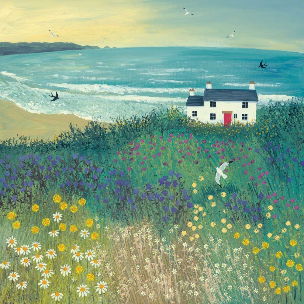 Cottage by Ocean Meadow art print by Jo Grundy for $57.95 CAD