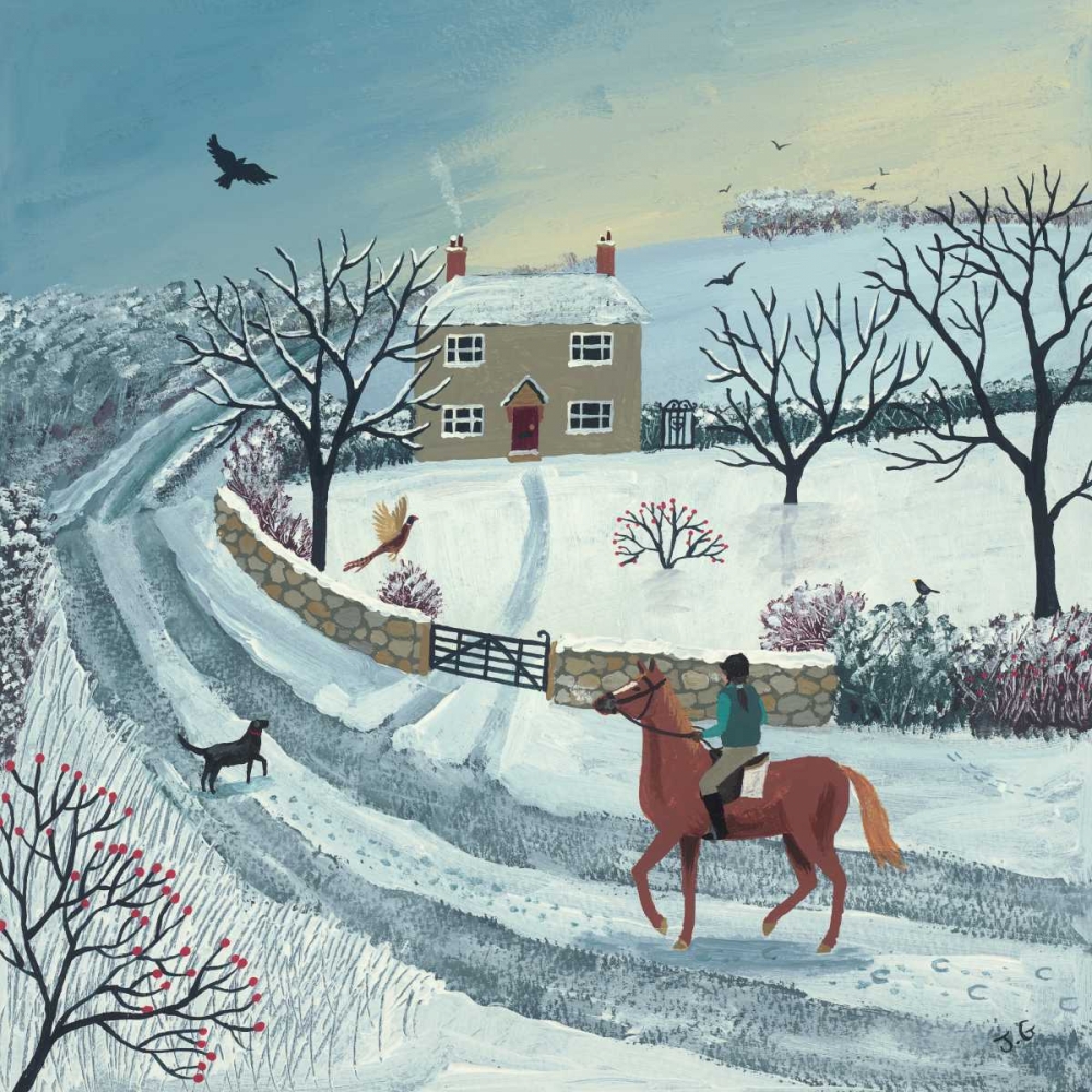 Winter Ride art print by Jo Grundy for $57.95 CAD