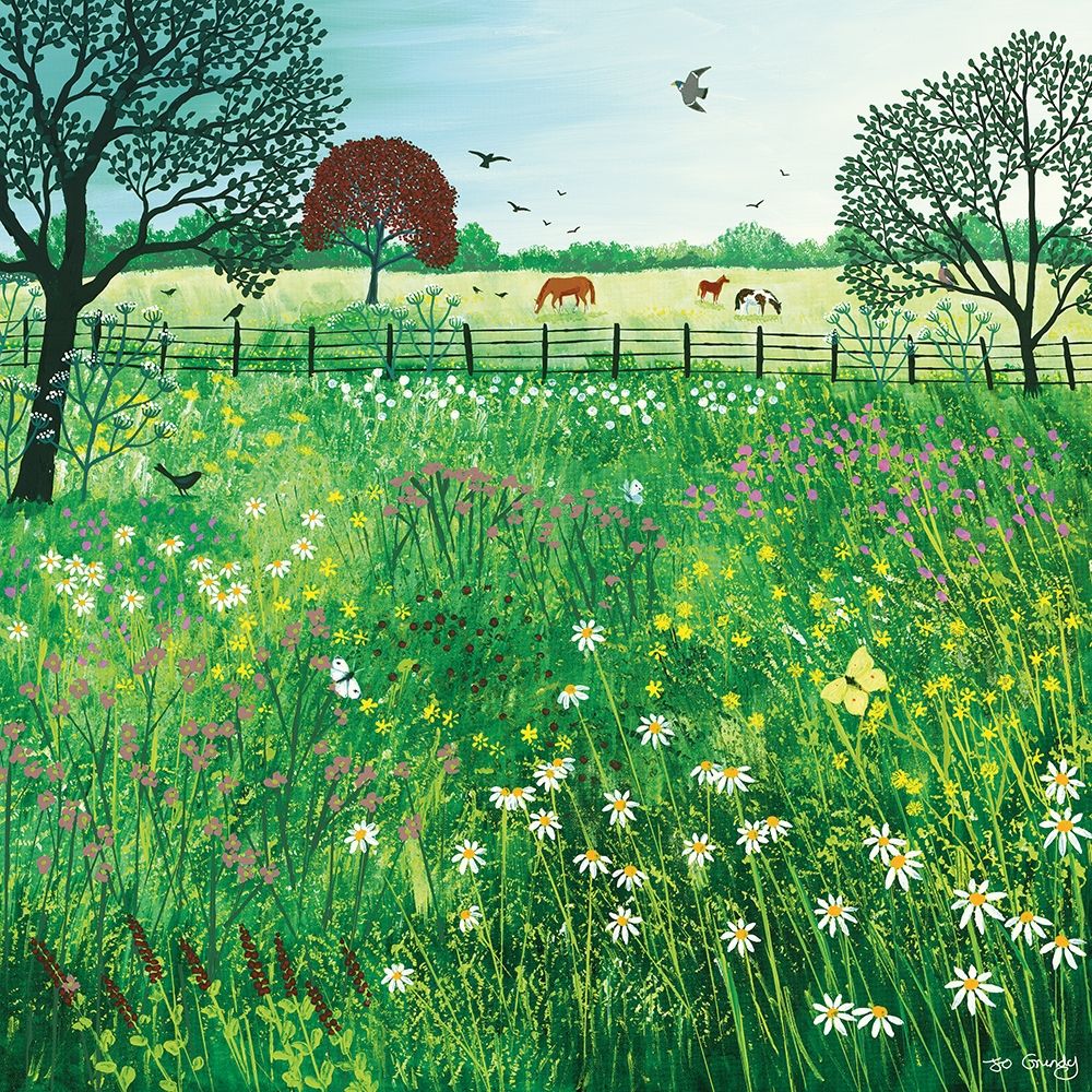 Summer Grazing art print by Jo Grundy for $57.95 CAD