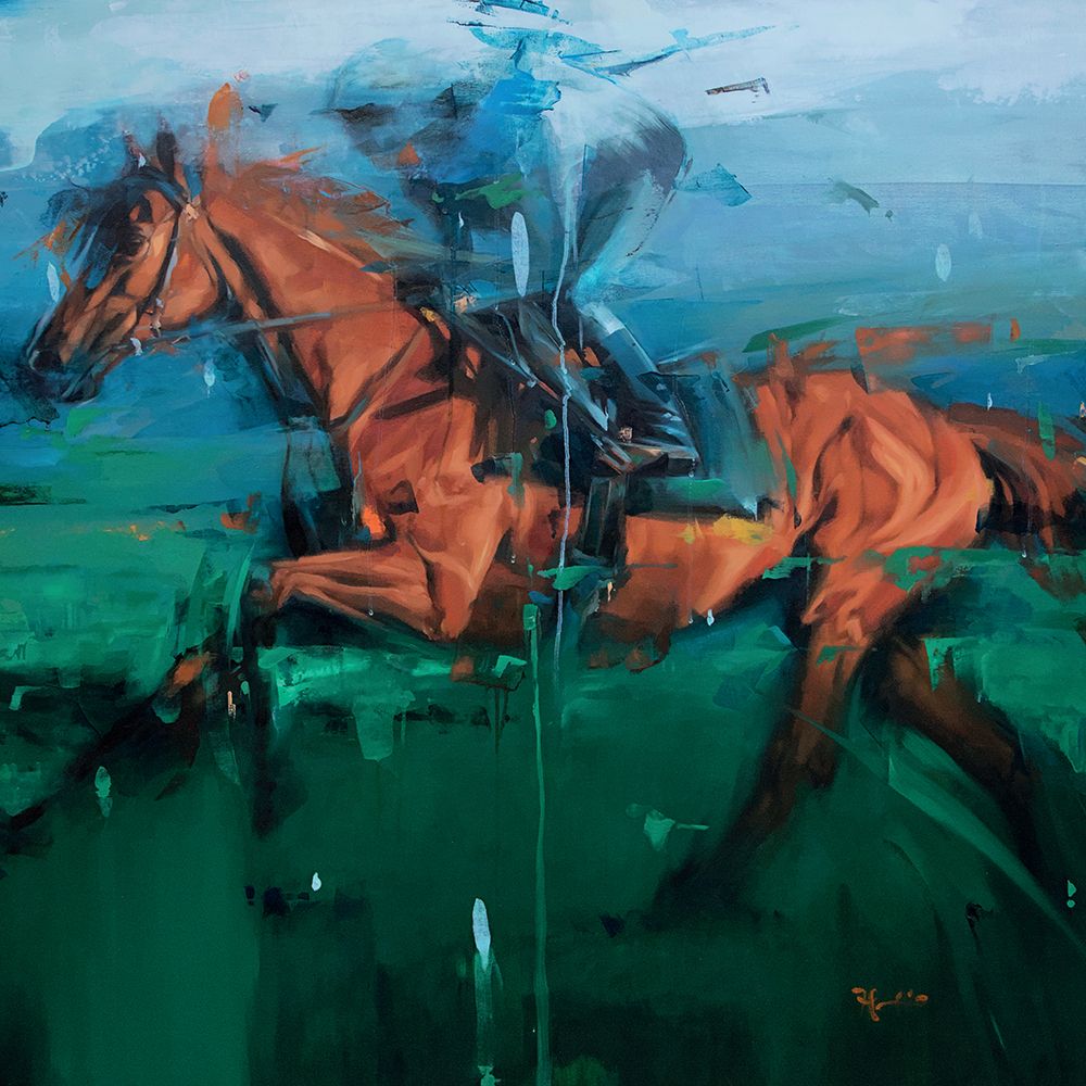 Race Horse art print by Frank Pretorius for $57.95 CAD