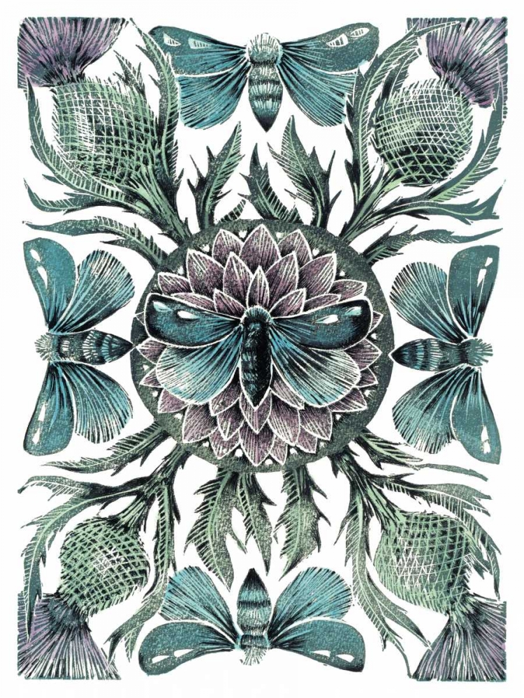 Moths and Thistles art print by Amanda Colville for $57.95 CAD