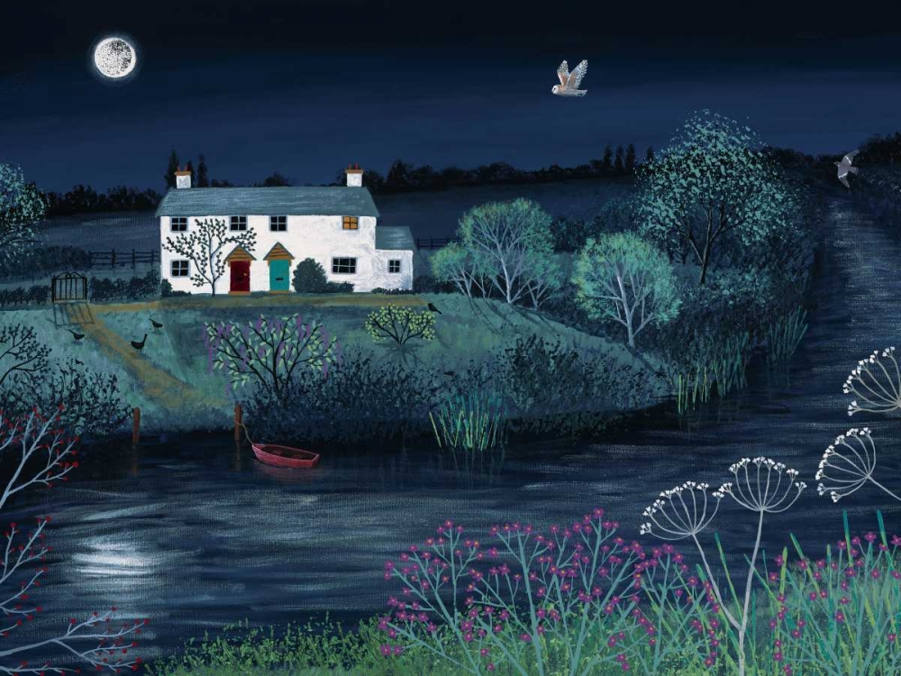 Moon River art print by Jo Grundy for $57.95 CAD