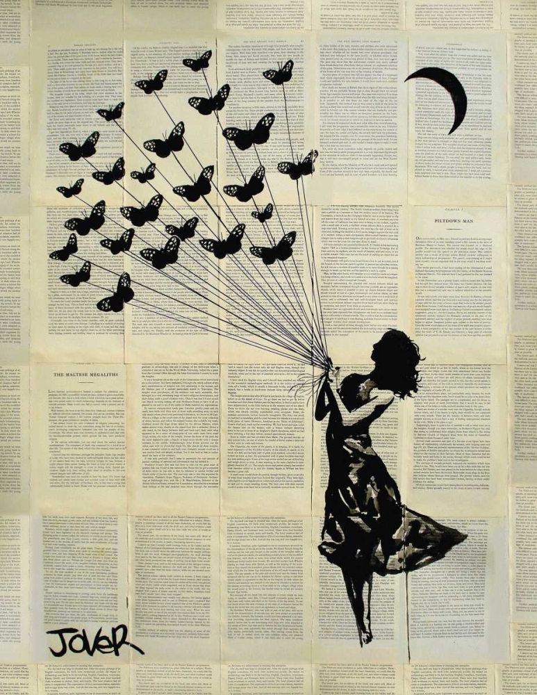 Butterflying art print by Loui Jover for $57.95 CAD