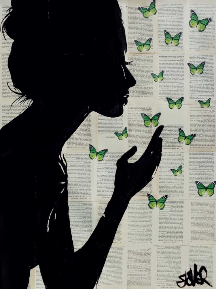 Simplicity - Green art print by Loui Jover for $57.95 CAD