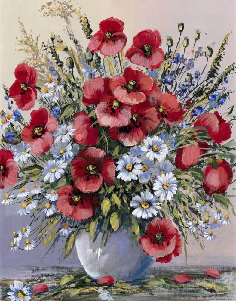 Red poppies art print by Anna Paleta for $57.95 CAD