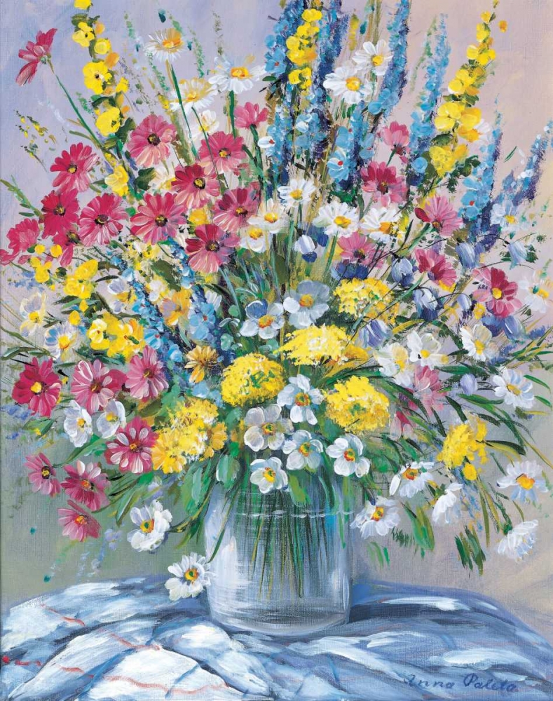 Cheerful flowers I art print by Anna Paleta for $57.95 CAD