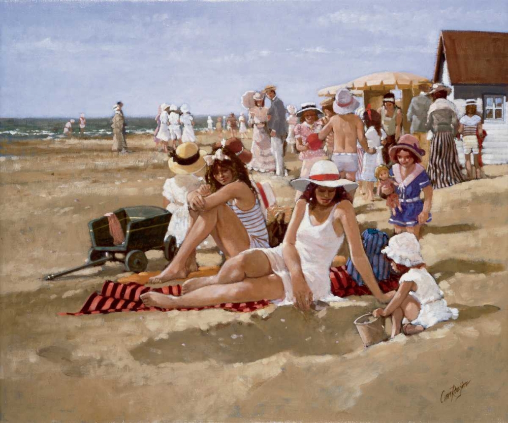 Beach old times II art print by Carel van Rooijen for $57.95 CAD