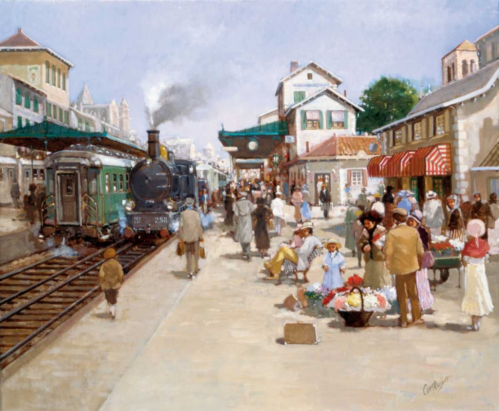 Old trainstation I art print by Carel van Rooijen for $57.95 CAD