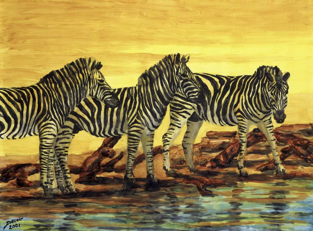 Sunset stripes art print by David Blair for $57.95 CAD