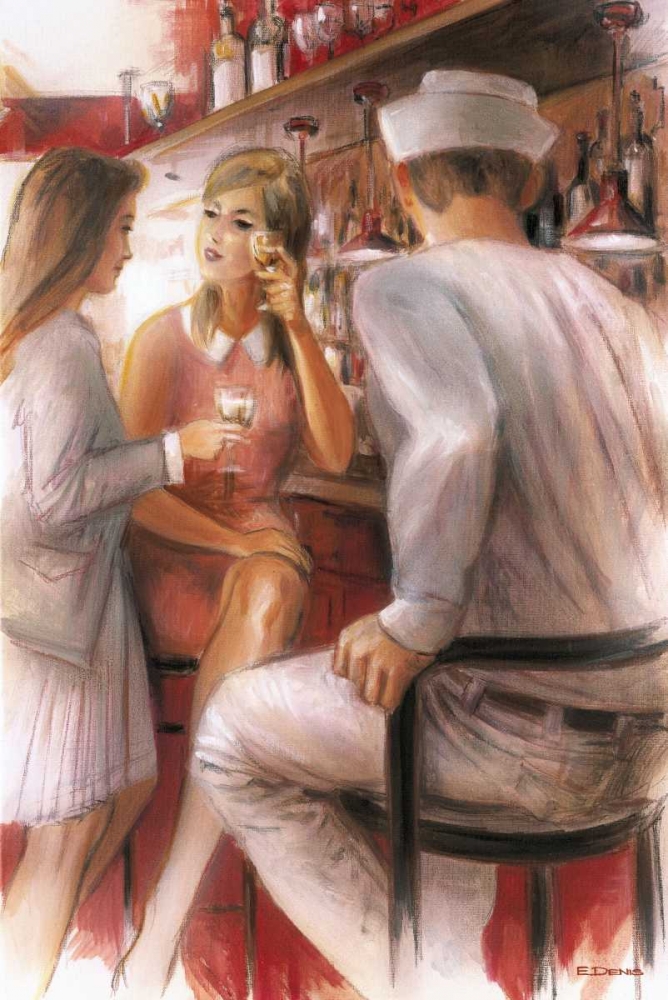 Bar conversations IV art print by E Denis for $57.95 CAD