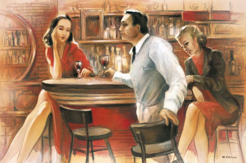 Bar conversations VI art print by E Denis for $57.95 CAD