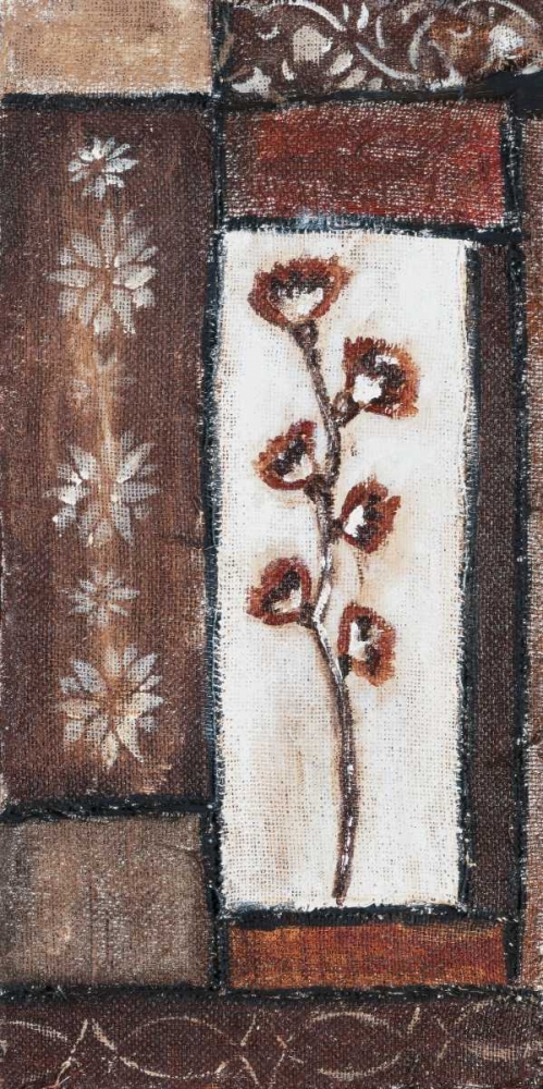 Floral brown I art print by O Elki for $57.95 CAD