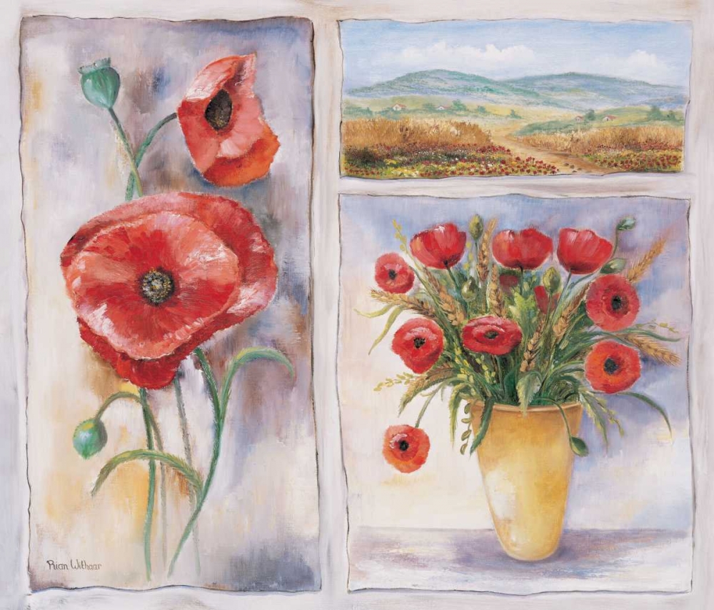 Red trio art print by Rian Withaar for $57.95 CAD