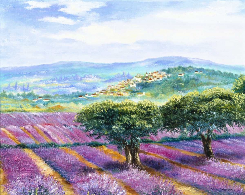 Lavender field art print by Rian Withaar for $57.95 CAD