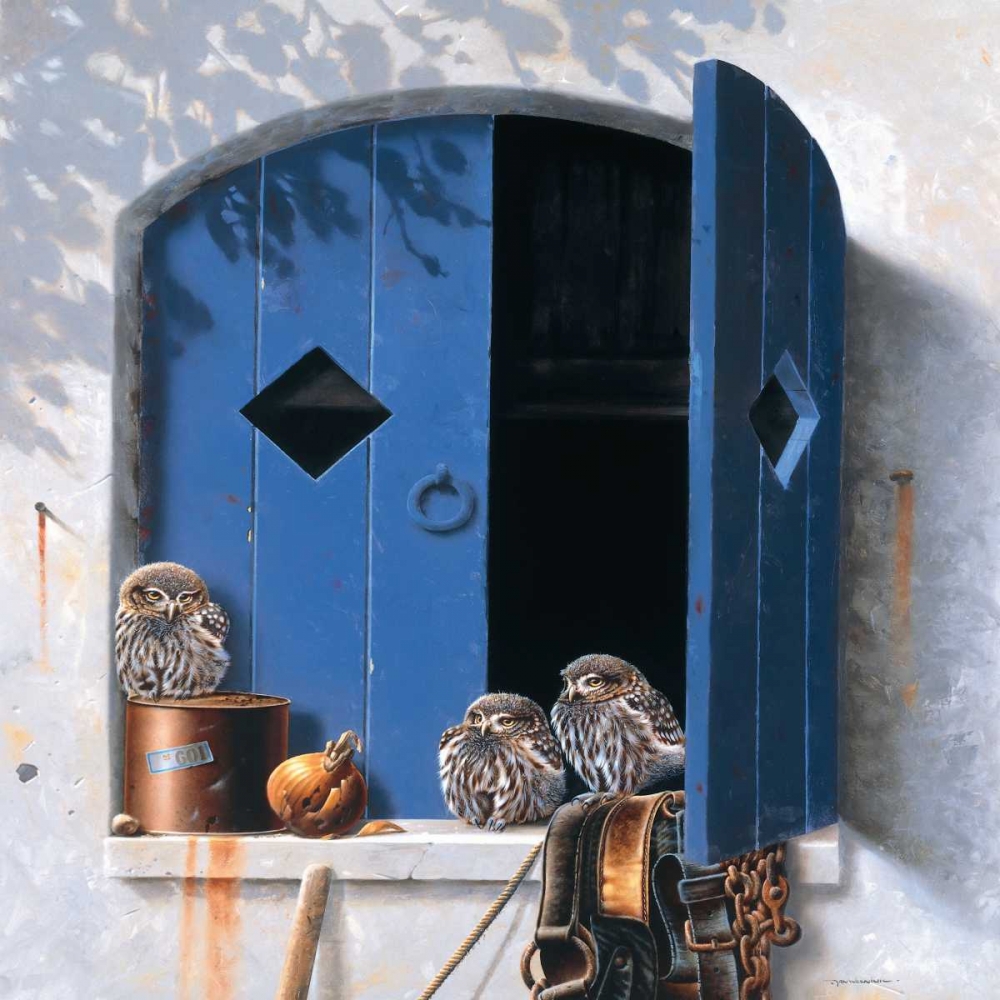 Visiting birds I art print by Jan Weenink for $57.95 CAD