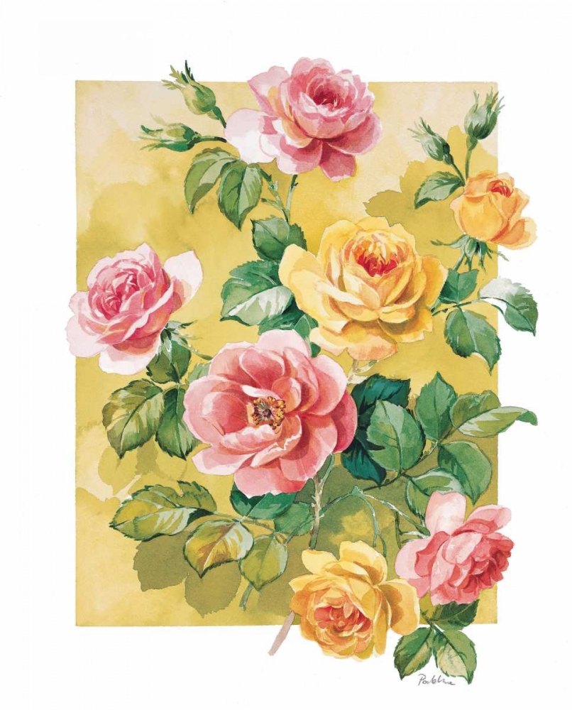 Pretty roses art print by Krysztov Kumorek for $57.95 CAD