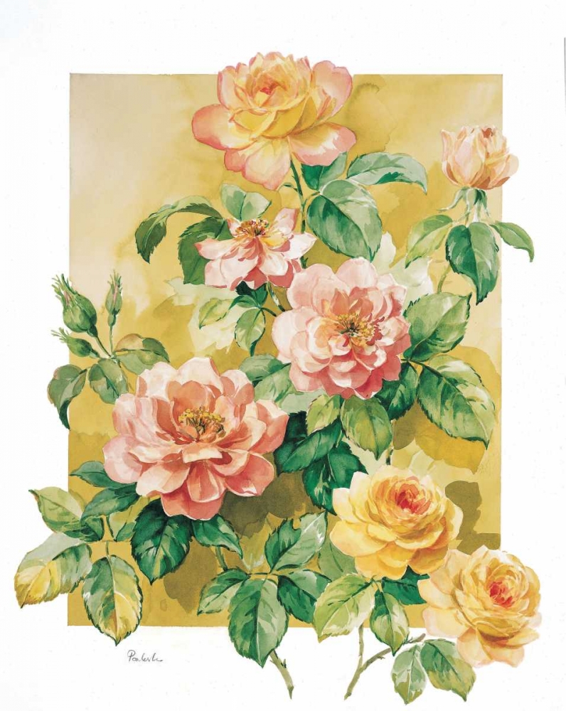 Charming roses art print by Krysztov Kumorek for $57.95 CAD