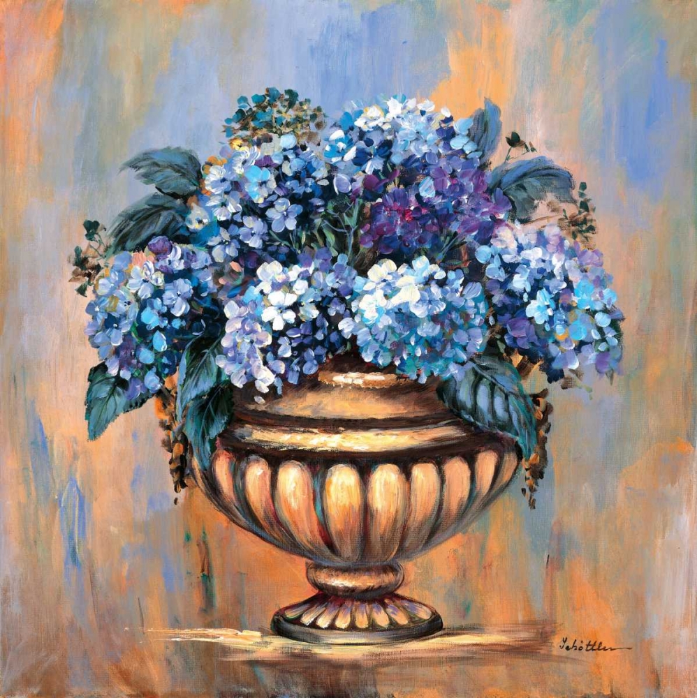 Blue hydrangea delight art print by Katharina Schottler for $57.95 CAD