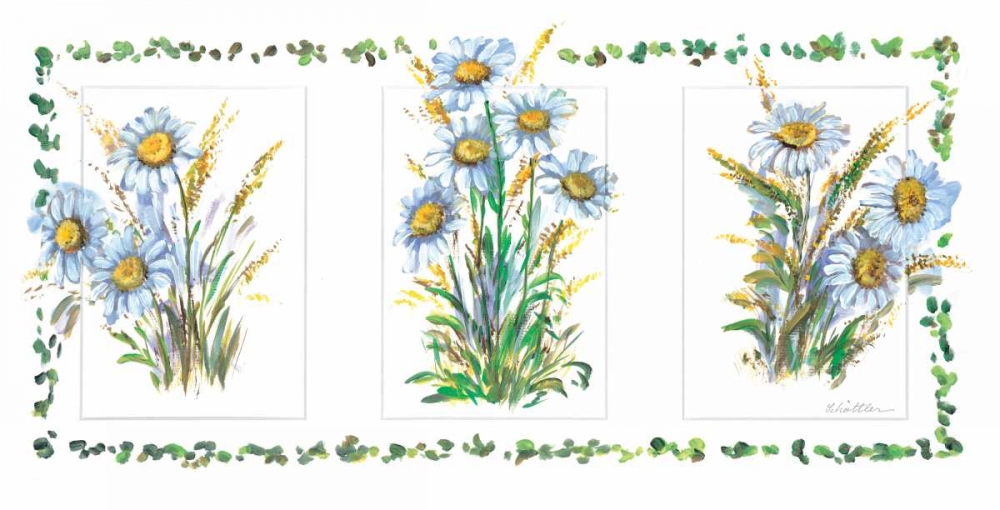 Flower trio I art print by Katharina Schottler for $57.95 CAD