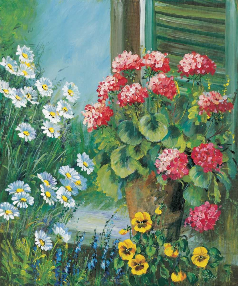 Flowers at your window art print by Katharina Schottler for $57.95 CAD