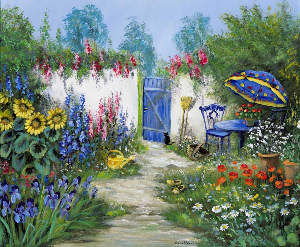 Sparkling backyard art print by Katharina Schottler for $57.95 CAD