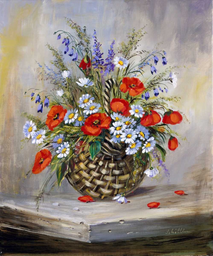 Blooming basket art print by Katharina Schottler for $57.95 CAD