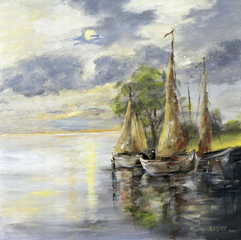 Dancing boats art print by Katharina Schottler for $57.95 CAD