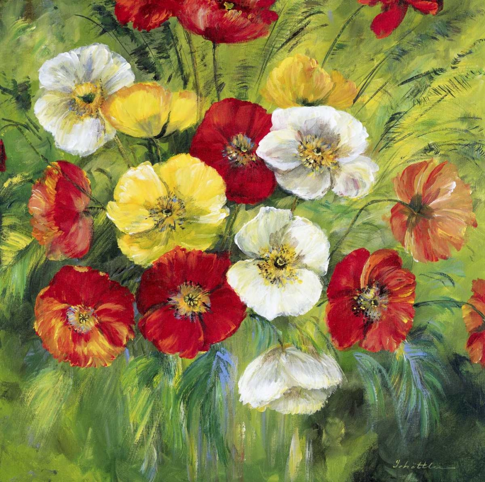 Bright coloured bouquet art print by Katharina Schottler for $57.95 CAD