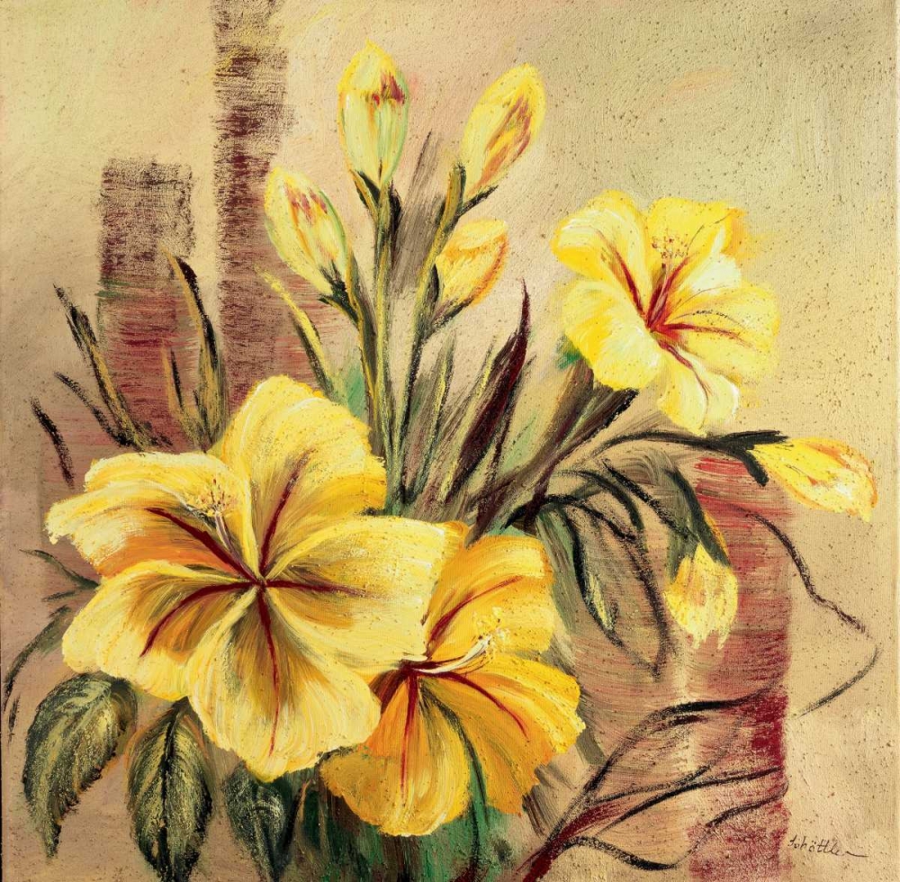 Yellow creation II art print by Katharina Schottler for $57.95 CAD
