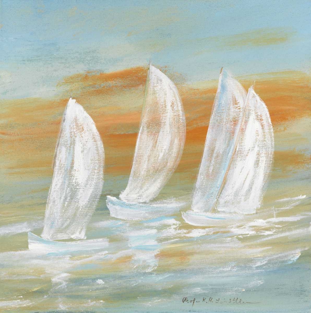Sailing I art print by Katharina Schottler for $57.95 CAD
